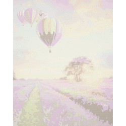 Image painting by numbers 50x40cm lavender field