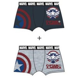 Avengers Marvel, Captain America Men's Boxer Brief 2 Pack M