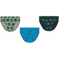 Sous-vêtements et culottes pour enfants Minecraft 3 pièces/paquet 12 ans