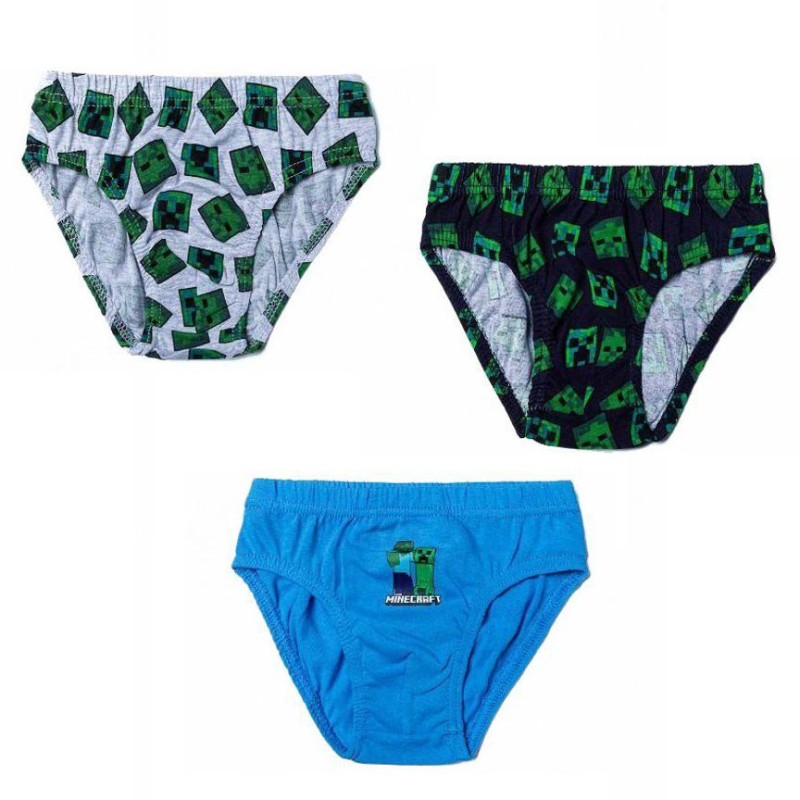 Minecraft children's underwear, bottom 3 pieces/pack 6 years