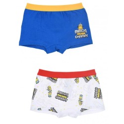 Boxer enfant Minions 2 pièces/paquet 2/3 ans