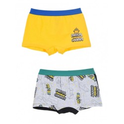 Boxer enfant Minions 2 pièces/pack 4/5 ans