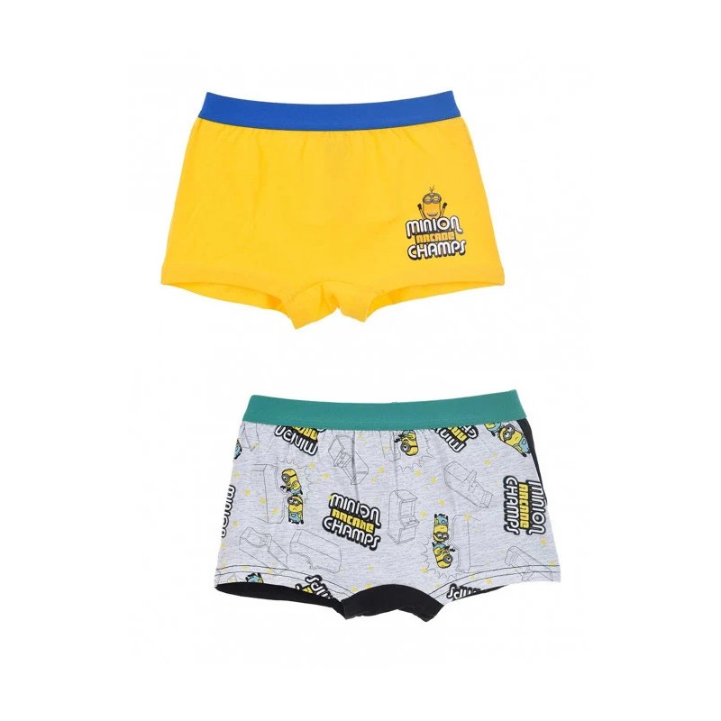 Boxer pour enfant Minions 2 pièces/paquet 6/8 ans