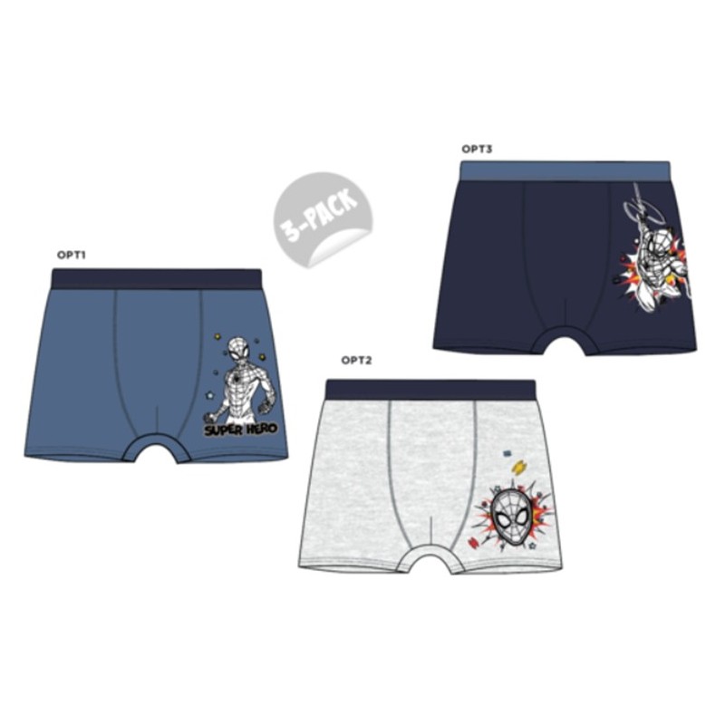 Spiderman children's boxer shorts 3 pieces/pack 134/140 cm