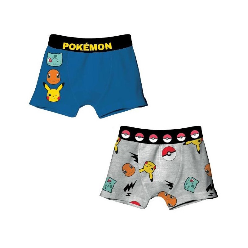 Boxer pour enfant Pokémon 2 pièces/paquet 134/140 cm