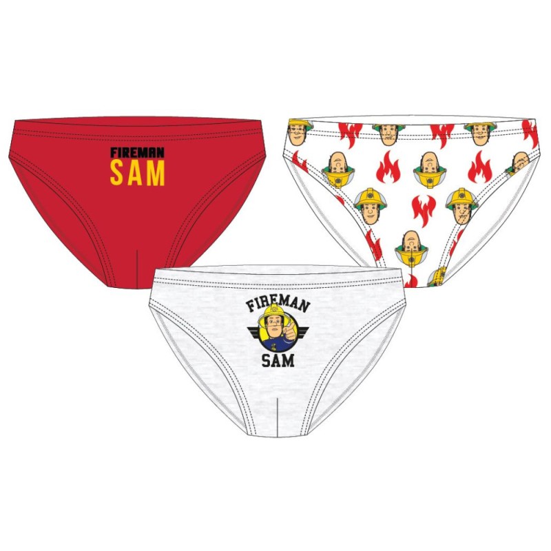 Fireman Sam Flame children's underwear, bottom 3 pieces/package 122/128 cm