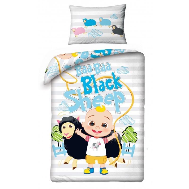 Lit pour enfant Cocomelon Black Sheep de 100 à 135 cm, de 40 à 60 cm