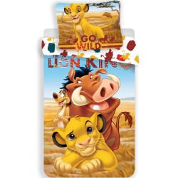 Parure de lit pour enfants Disney Le Roi Lion Pride Lands Trio 100 x 135 cm, 40 x 60 cm