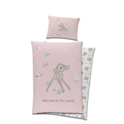 Parure de lit enfant Disney Bambi 100x135 cm, 40x60 cm