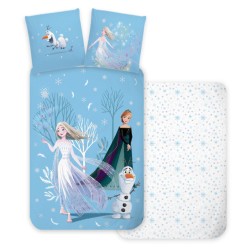 Disney Frozen Snowing Day Lit pour enfant 100 x 135 cm, 40 x 60 cm