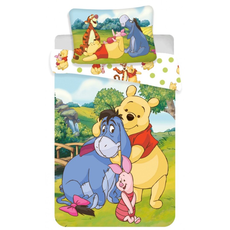 Lit pour enfant Disney Winnie l'ourson Hundred Acre Wood 100x135 cm, 40x60 cm