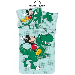 Disney Mickey  Dino Kids Bedding Set 100×135cm, 40×60 cm