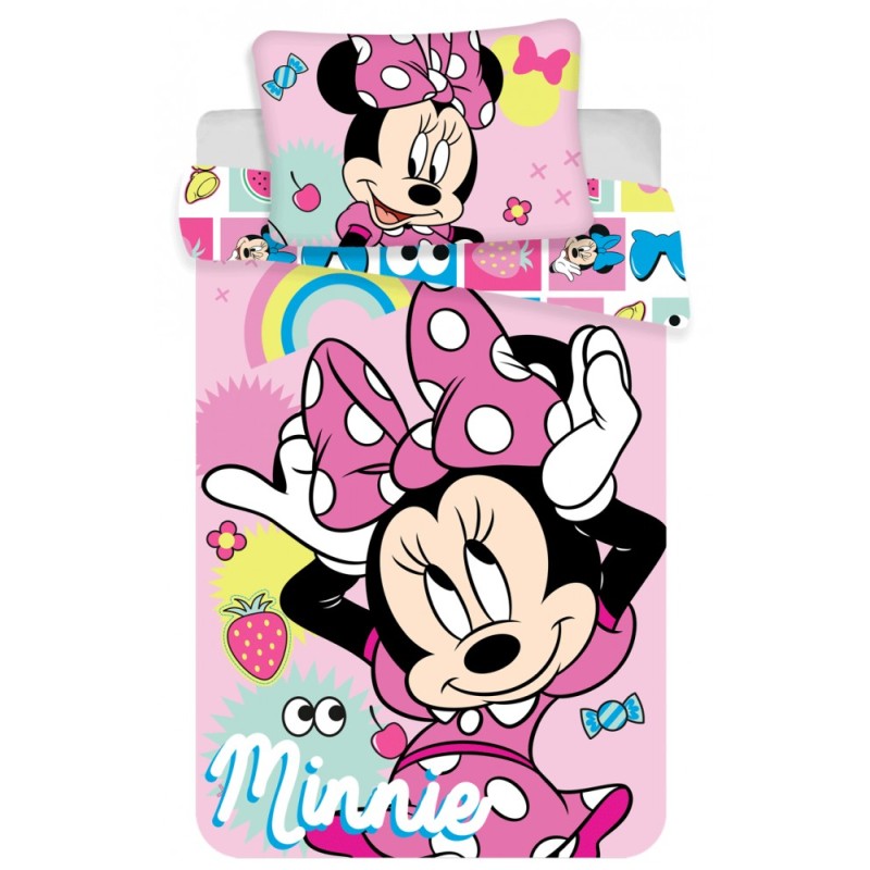 Disney Minnie  Pink Square children's bedding set 100×135cm, 40×60 cm