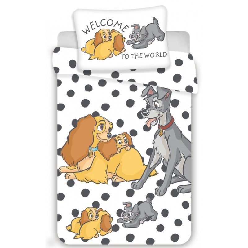 Disney Lady and the Tramp Kids Bedding Set 100×135cm, 40×60 cm