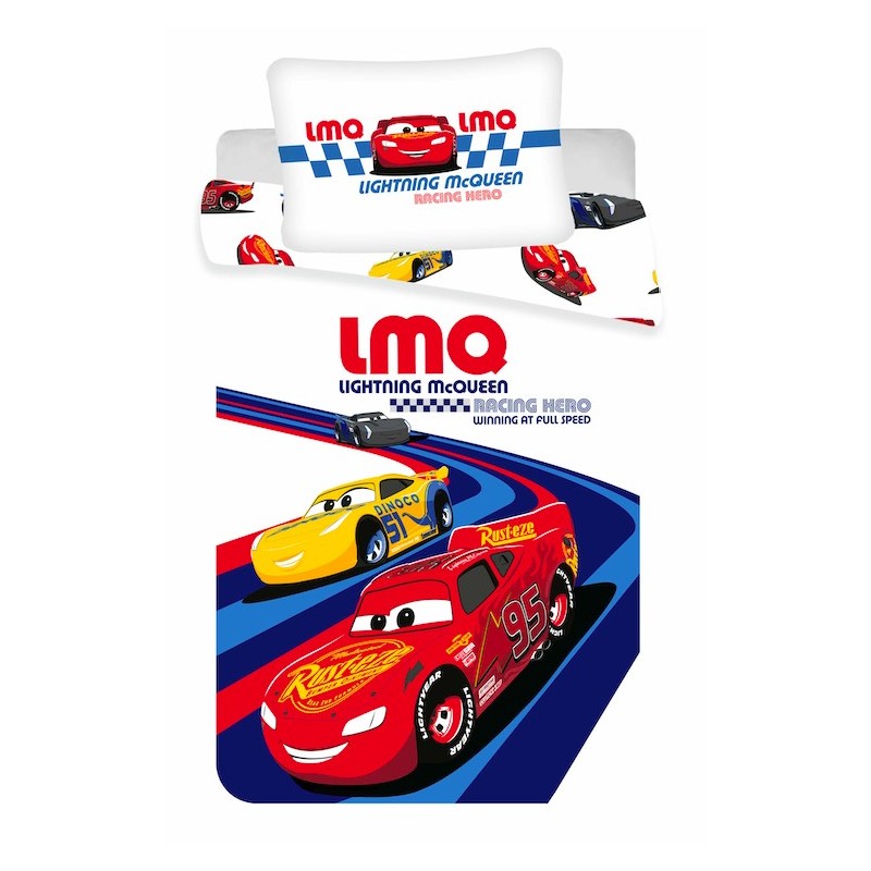 Disney Cars Racing Hero Kids Bed Linen 100×135cm, 40×60 cm