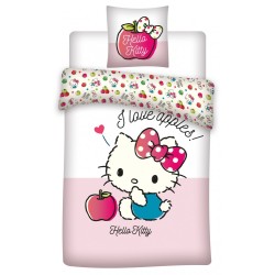 Parure de lit pour enfant Hello Kitty 100 x 135 cm, 40 x 60 cm