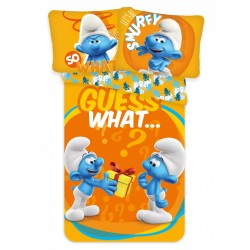 Smurfs Guess What Kids Bedding Set 100×135 cm, 40×60 cm