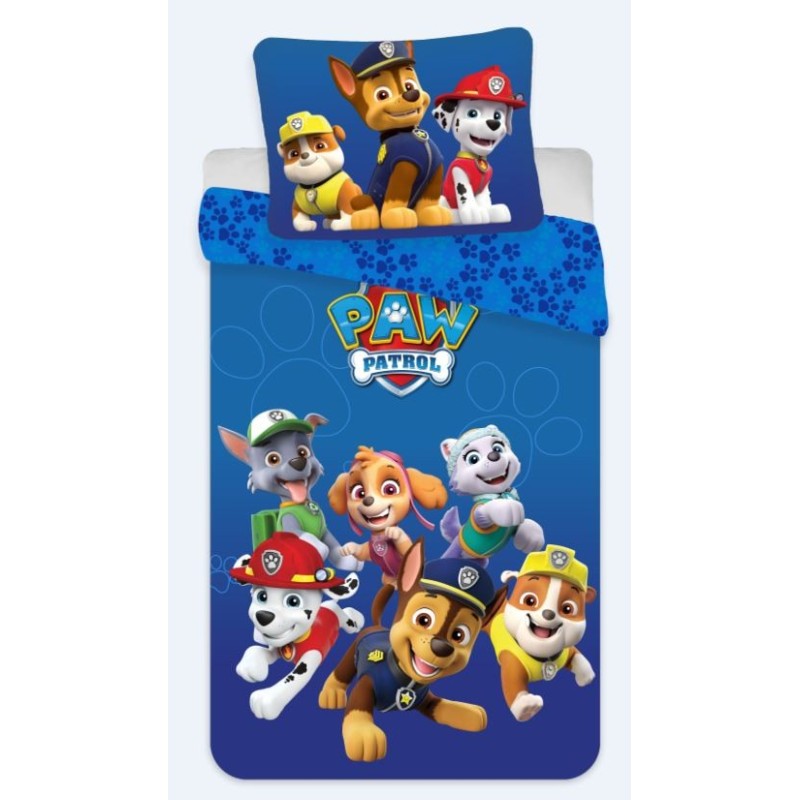 Paw Patrol Blue children's bedding set 100×140cm, 40×45 cm