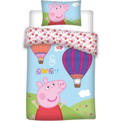 Montgolfière Peppa Pig pour enfants √°gynem≈±huzat 100√ó135cm, 40√ó60 cm