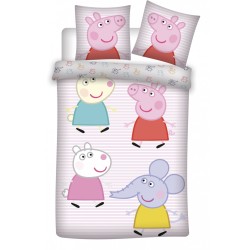 Parure de lit pour enfants Peppa Pig Little Friends 100 x 135 cm, 40 x 60 cm