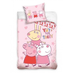 Parure de lit pour enfant Peppa Pig Today 100×135 cm, 40×60 cm