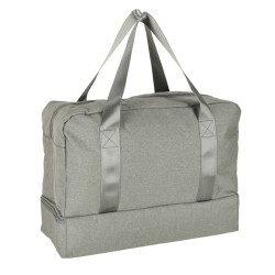 Sac de voyage bagage à main pour avion de voyage poches à poignées sacides 39x18x30 gris
