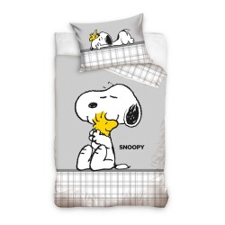 Parure de lit pour enfant Snoopy & Woodstock 100x135 cm, 40x60 cm