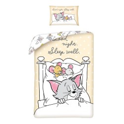 Parure de lit pour enfants Tom et Jerry Sleep Well 100×135 cm, 40×60 cm