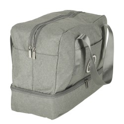 Sac de voyage bagage à main pour avion de voyage poches à poignées sacides 39x18x30 gris
