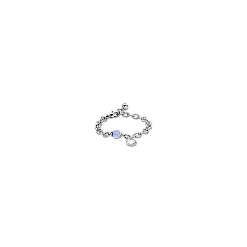 Victoria Silver-colored blue gemstone bracelet