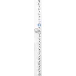 Victoria Silver-colored blue gemstone bracelet