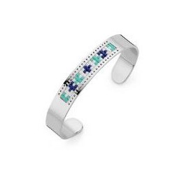 Victoria Silver-colored bracelet with colorful stones