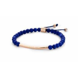 Victoria Rose gold colored blue pearl bracelet