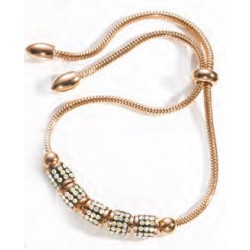 Victoria Rose gold colored bracelet with stones