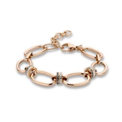 Victoria Rose gold colored stone bracelet