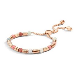 Victoria Rose gold colored beaded bracelet