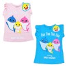 T-shirt à manches courtes pour enfants Baby Shark, haut 92-116 cm