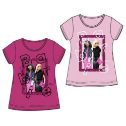 T-shirt à manches courtes pour enfants de style Barbie, haut de 4 à 10 ans