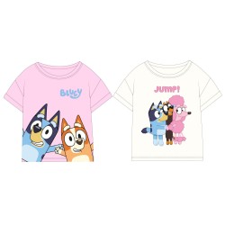 T-shirt à manches courtes pour enfants Bluey Jump, haut 92-116 cm