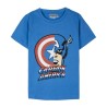 T-shirt court Avengers Captain America pour enfants, haut 4-10 ans