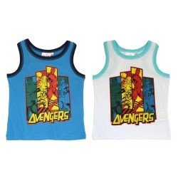 T-shirt manches courtes Avengers pour enfant, haut 4-10 ans