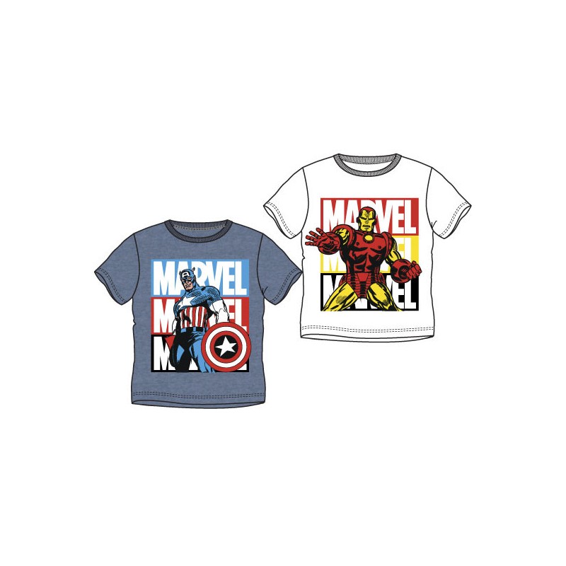 T-shirt court et haut Avengers Marvel pour enfants de 4 à 10 ans