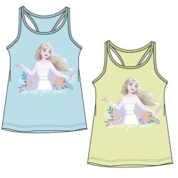 T-shirt à manches courtes pour enfants Disney Frozen Elsa, haut 4-8 ans