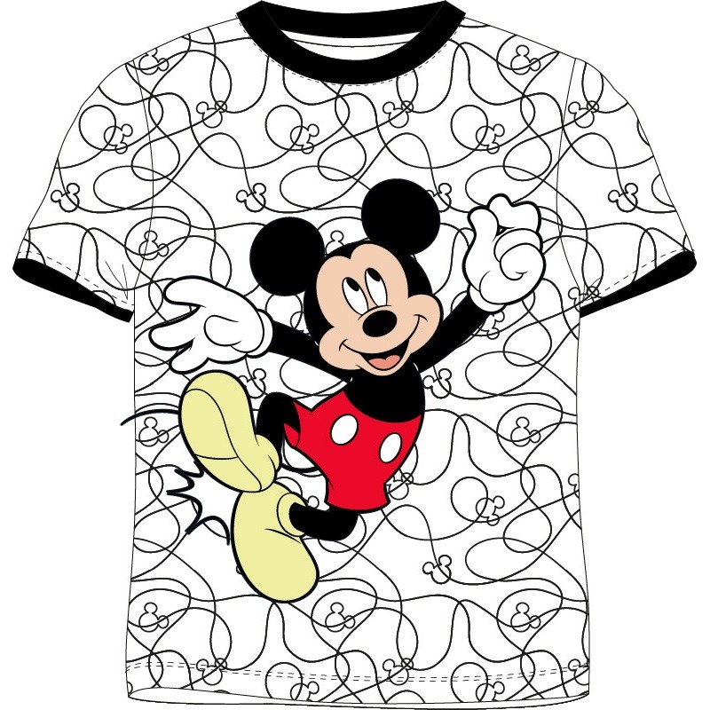 T-shirt à manches courtes pour enfants Disney Mickey, haut 98-128 cm