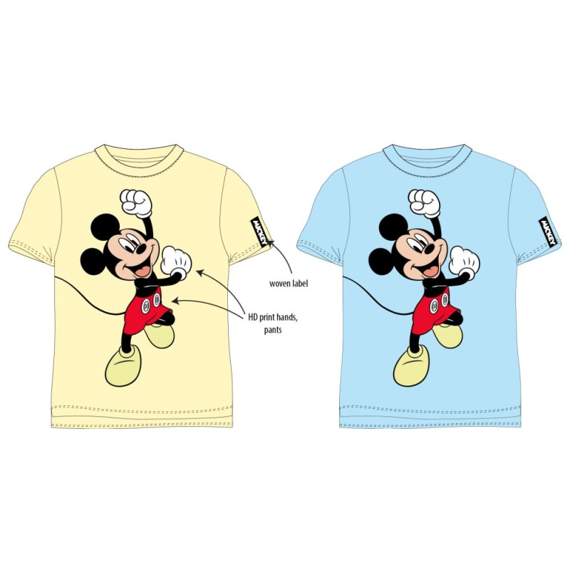 T-shirt court Disney Mickey pour enfants, haut 98-128 cm