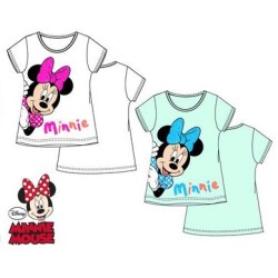 T-shirt à manches courtes Disney Minnie pour enfants, haut 3-8 ans