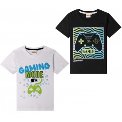 T-shirt à manches courtes pour enfants Gamer, haut 6-12 ans