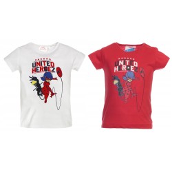 T-shirt court pour enfants Miraculous Tales of Ladybug et Chat Noir, haut 4-8 ans