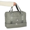 Sac de voyage bagage à main pour avion de voyage poches à poignées sacides 39x18x30 gris
