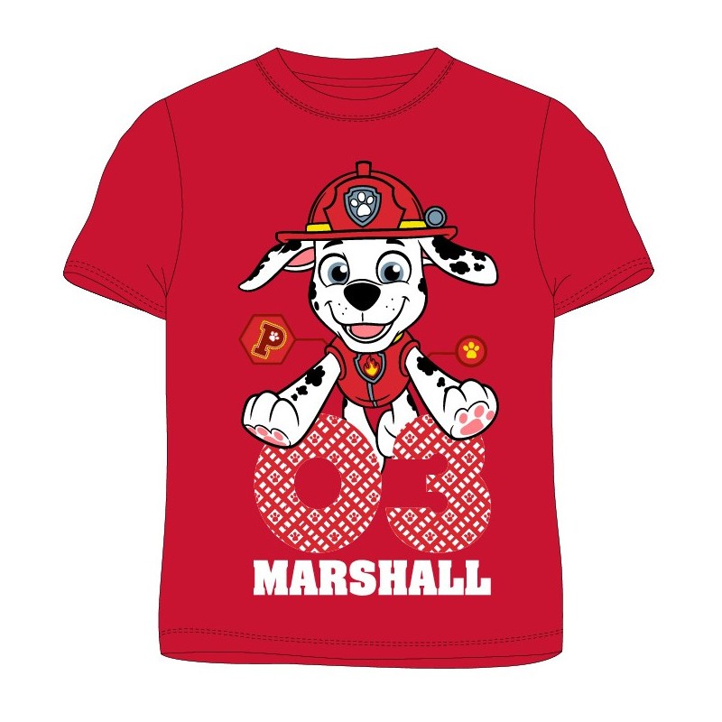 Paw Patrol Marshall kids short sleeve top, 104-134 cm